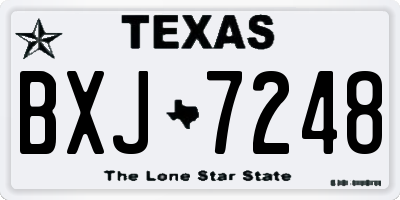 TX license plate BXJ7248