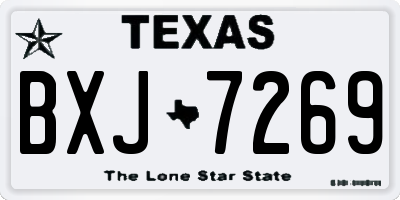 TX license plate BXJ7269
