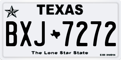 TX license plate BXJ7272