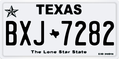 TX license plate BXJ7282