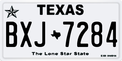 TX license plate BXJ7284