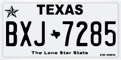 TX license plate BXJ7285