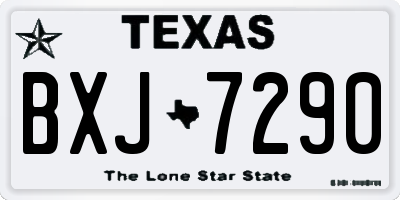 TX license plate BXJ7290