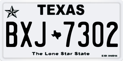 TX license plate BXJ7302