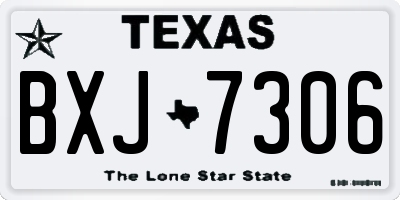 TX license plate BXJ7306