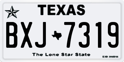 TX license plate BXJ7319