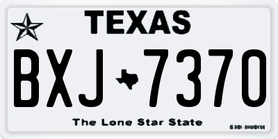 TX license plate BXJ7370