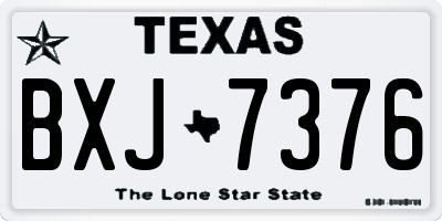 TX license plate BXJ7376
