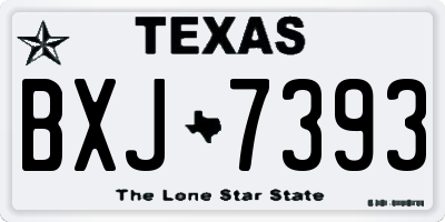TX license plate BXJ7393