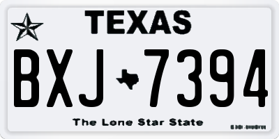 TX license plate BXJ7394