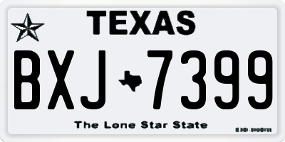 TX license plate BXJ7399