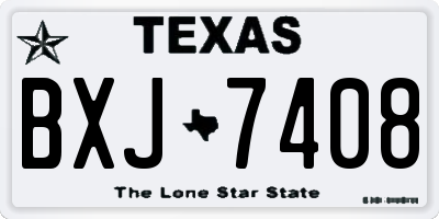 TX license plate BXJ7408