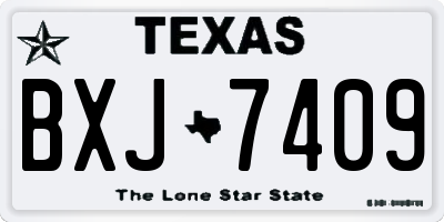 TX license plate BXJ7409