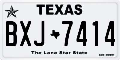 TX license plate BXJ7414