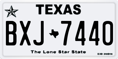 TX license plate BXJ7440