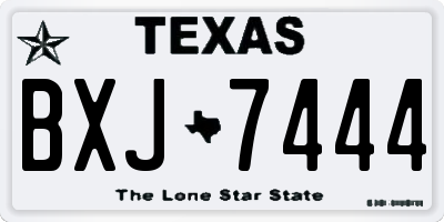 TX license plate BXJ7444