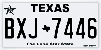 TX license plate BXJ7446
