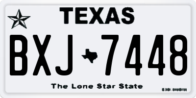 TX license plate BXJ7448