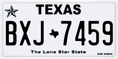TX license plate BXJ7459