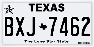 TX license plate BXJ7462