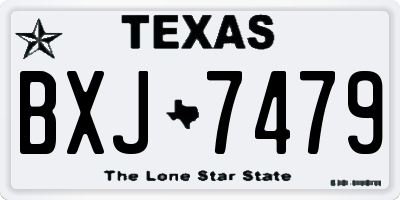 TX license plate BXJ7479