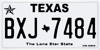 TX license plate BXJ7484