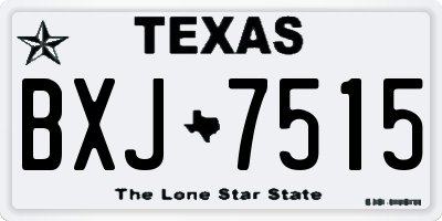 TX license plate BXJ7515