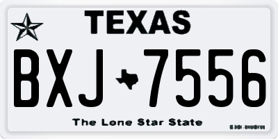 TX license plate BXJ7556