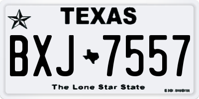 TX license plate BXJ7557