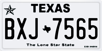 TX license plate BXJ7565