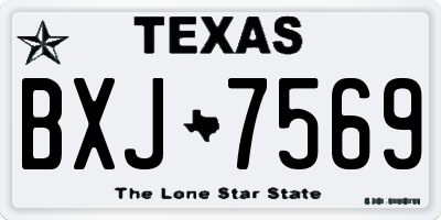 TX license plate BXJ7569