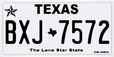 TX license plate BXJ7572