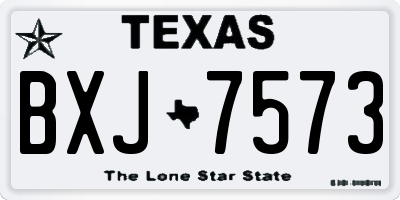 TX license plate BXJ7573