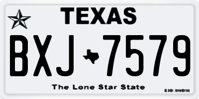 TX license plate BXJ7579