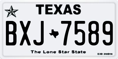 TX license plate BXJ7589