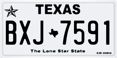 TX license plate BXJ7591