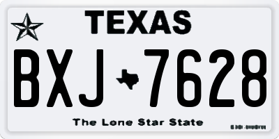 TX license plate BXJ7628