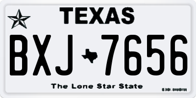 TX license plate BXJ7656