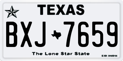 TX license plate BXJ7659