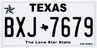 TX license plate BXJ7679