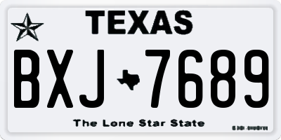 TX license plate BXJ7689
