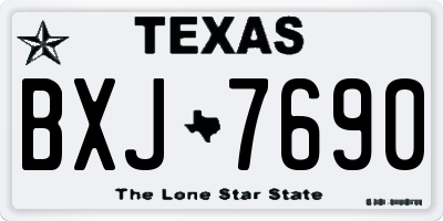 TX license plate BXJ7690