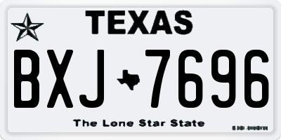 TX license plate BXJ7696