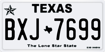 TX license plate BXJ7699