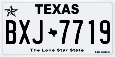 TX license plate BXJ7719