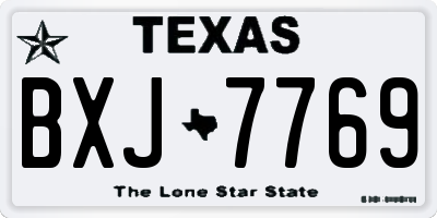 TX license plate BXJ7769