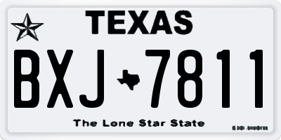 TX license plate BXJ7811