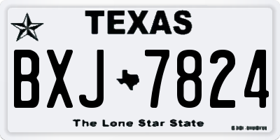 TX license plate BXJ7824