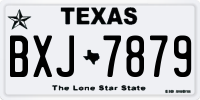 TX license plate BXJ7879