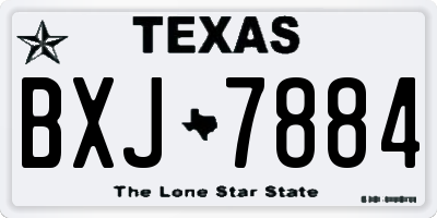 TX license plate BXJ7884